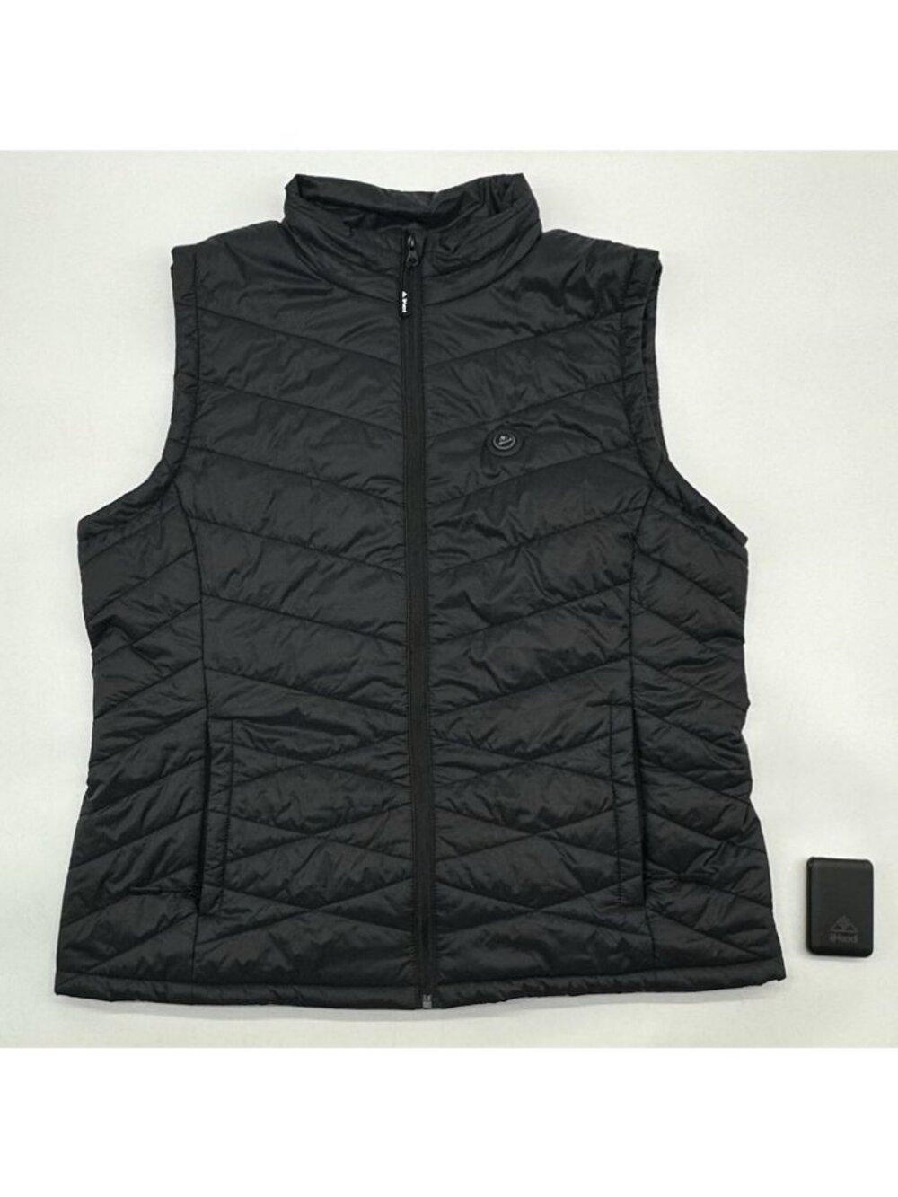 iHood Classic Women's Size XL Black Lightweight Heated Vest w/Battery Pack WORKS